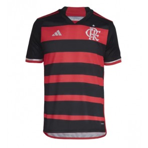 Billiga Flamengo David Luiz #23 Hemmatröja 2024-25 Kortärmad